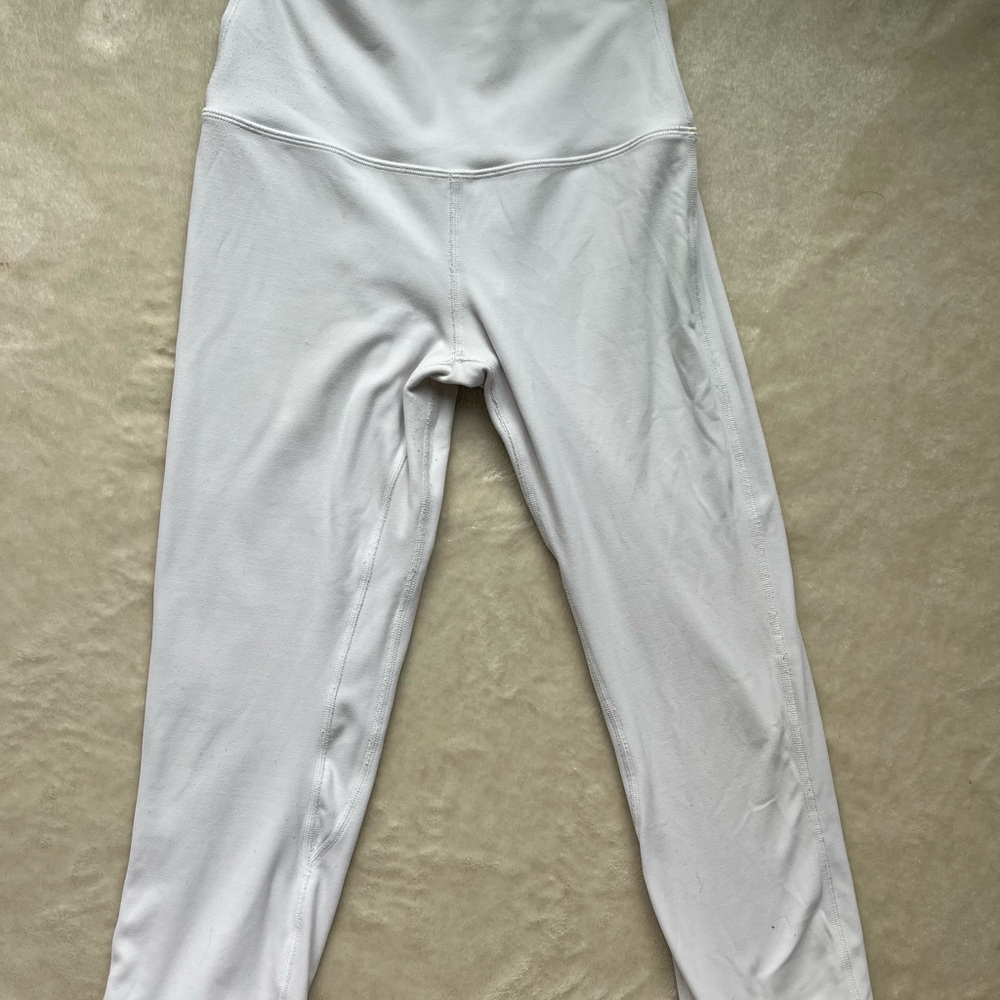 White Lululemon Athletica Leggings